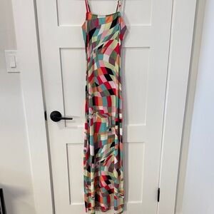 Vibrant Multicolor Maxi Dress